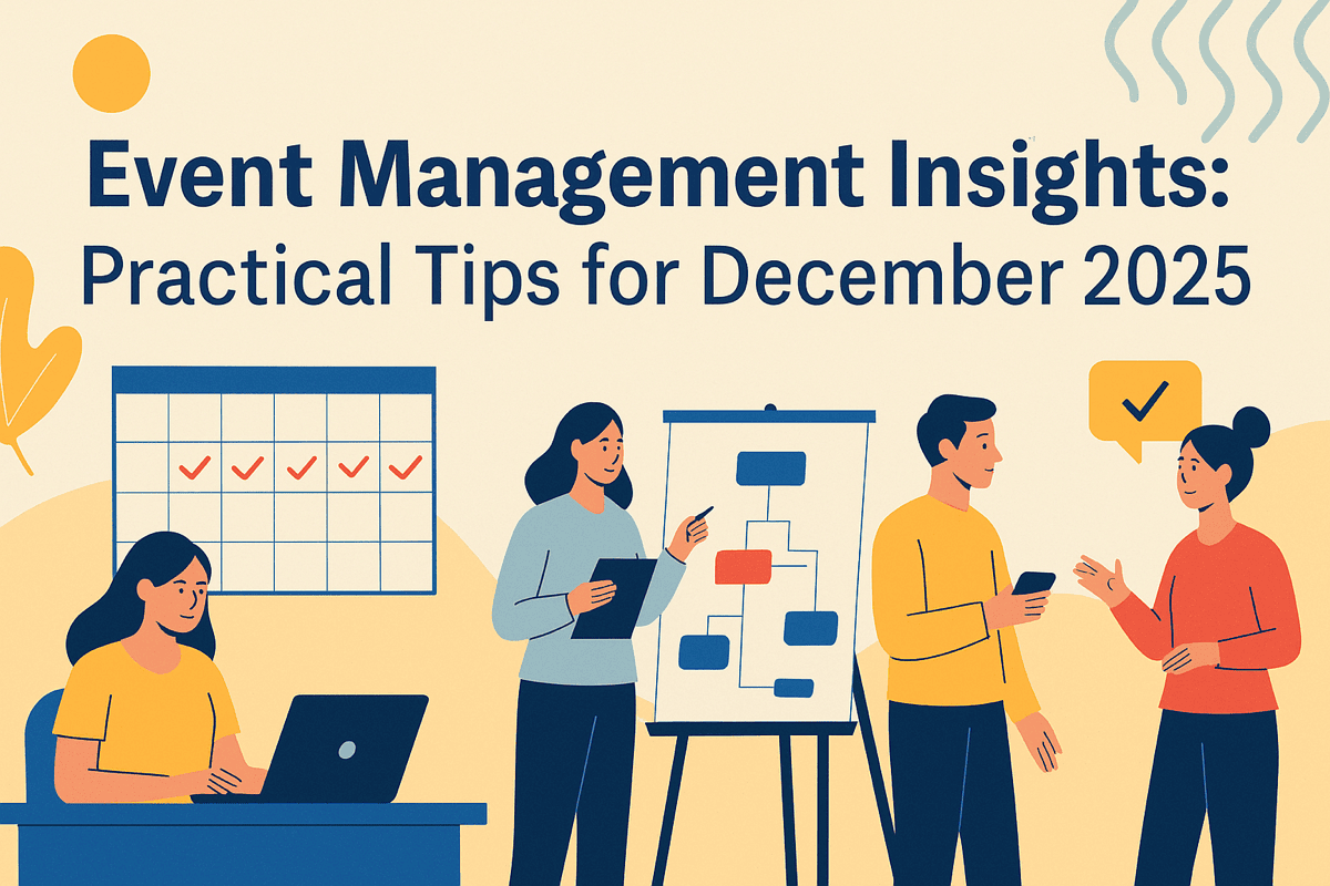 EVENT MANAGEMENT INSIGHTS: PRACTICAL TIPS FOR DECEMBER 2025